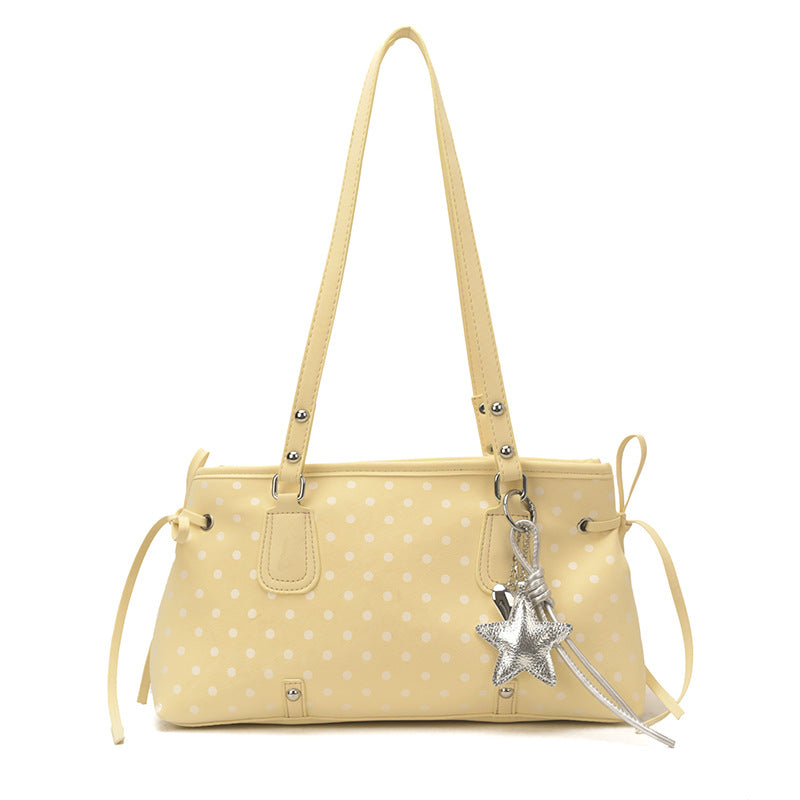 Women's Style Spring Carrying Advanced Polka Dot Underarm Fashion Women's Shoulder Bag