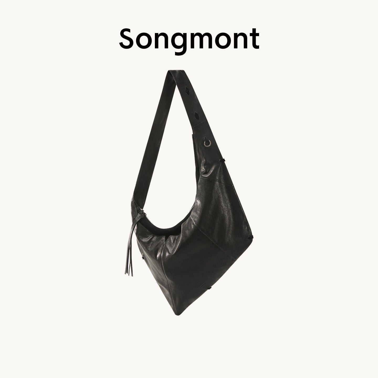 With Loose Broken Shell Series Seed Underarm Bag