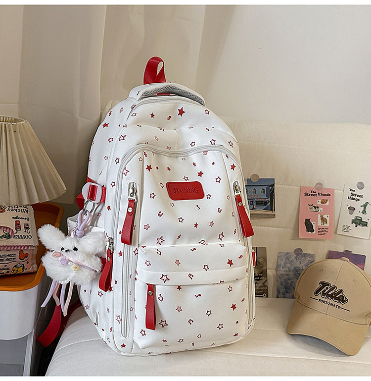 Korean Style Princess Cute Printed Junior High Leisure Backpack
