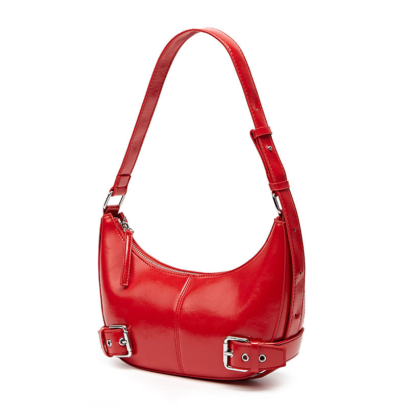 Women's Niche Designer High-grade Crescent Vintage Light Luxury Women's Shoulder Bag