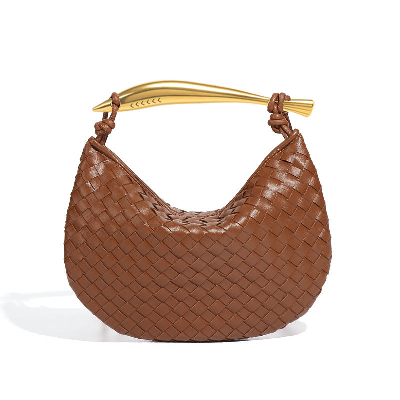 Sardine Woven Metal Underarm Portable Dumpling Women's Shoulder Bag