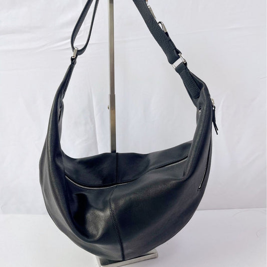 High Version Quiver Layer Cowhide Texture Dumpling Genuine Leather Underarm Bag