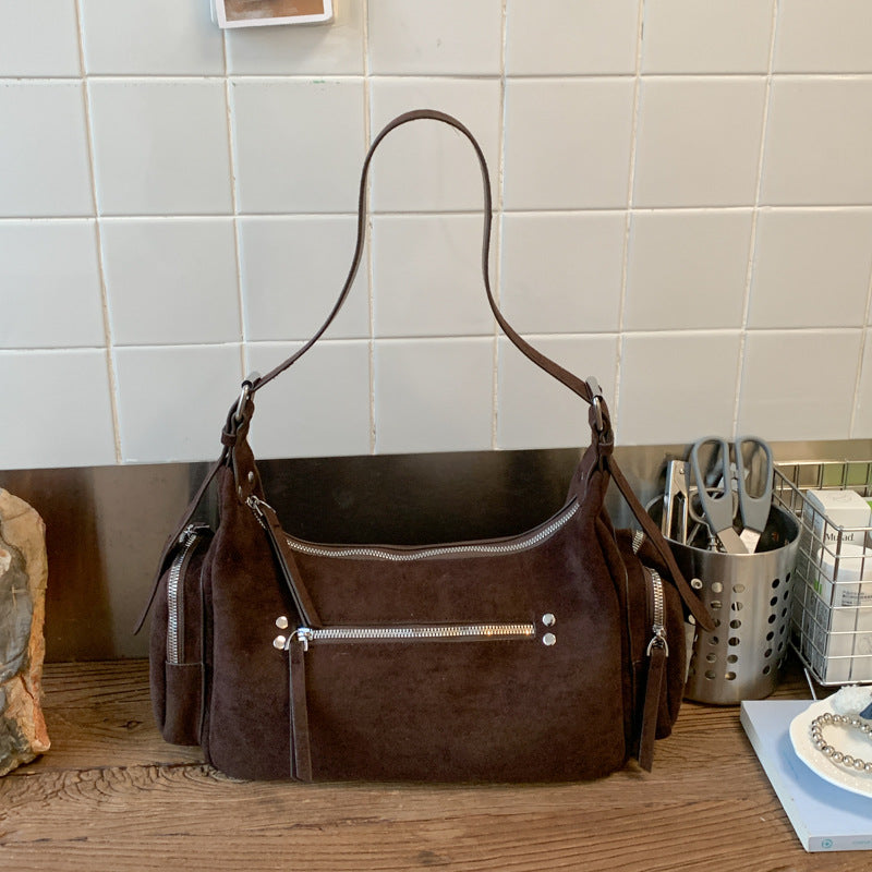 Retro Pocket Hot Motorcycle Sense Fashion Trend Tote Bag