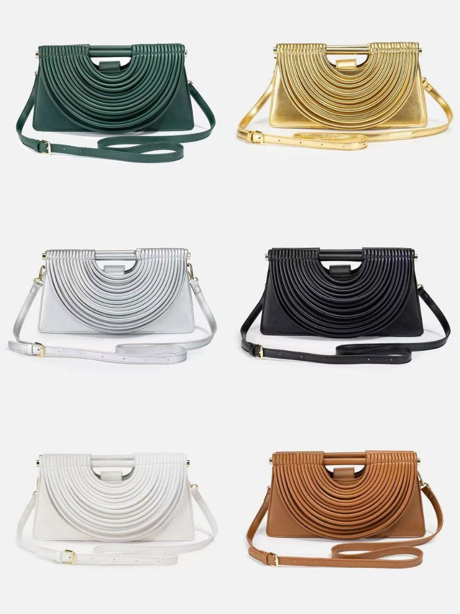 Women's Woven Clutch Fashion Personality Trend High-grade Small Square Bags
