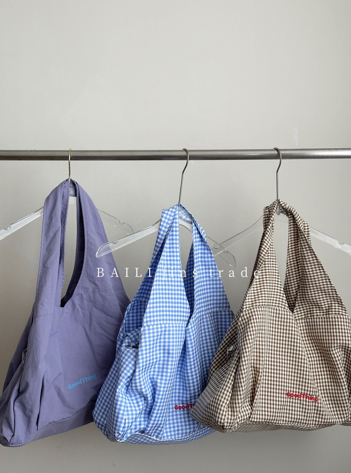 Niche Fresh Plaid Leisure Commute Versatile Large Capacity College Bags