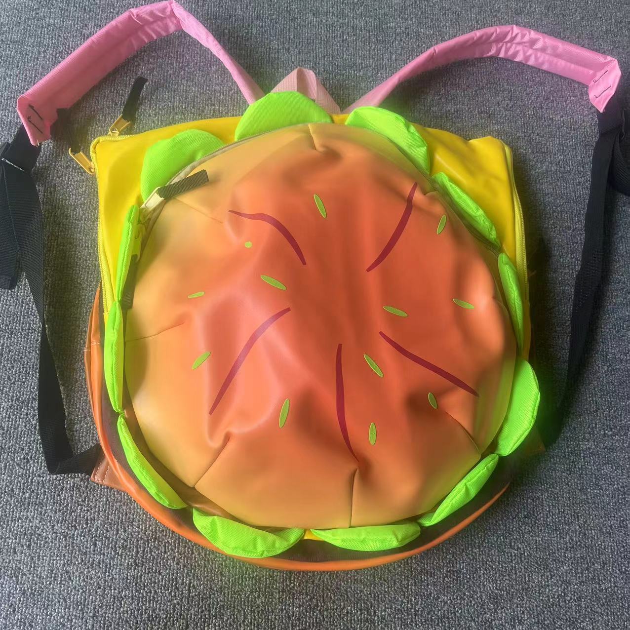 Graceful Durable Cheeseburger Cute Large Capacity Backpacks