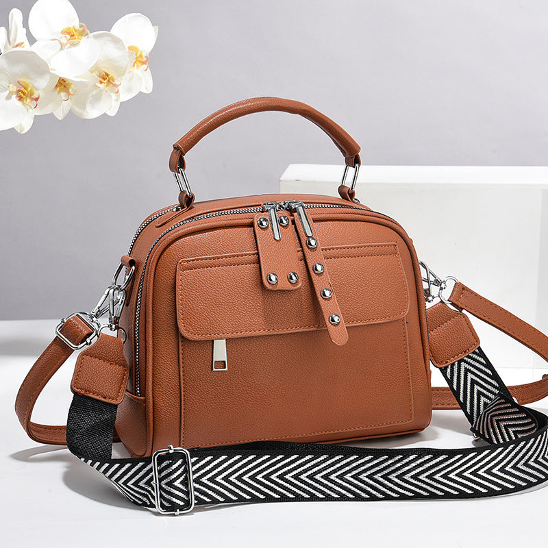 Women's High-grade Pouch Soft Leather Pillow Large Women's Shoulder Bag