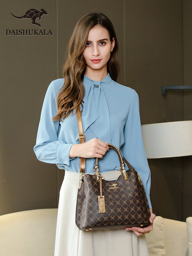 Women's Leather For Woman Noble Versatile Handbags