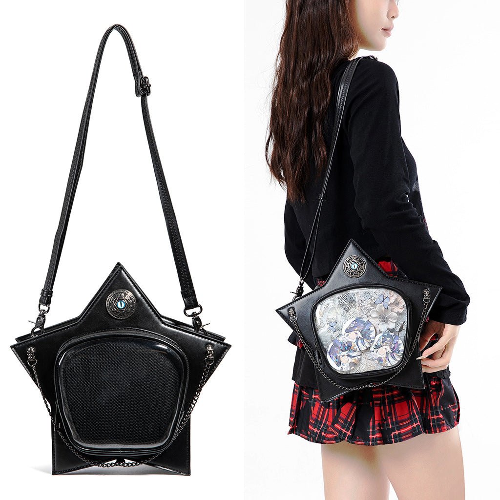 Transparent Design Large Capacity Storage Display Daily Women's Backpack