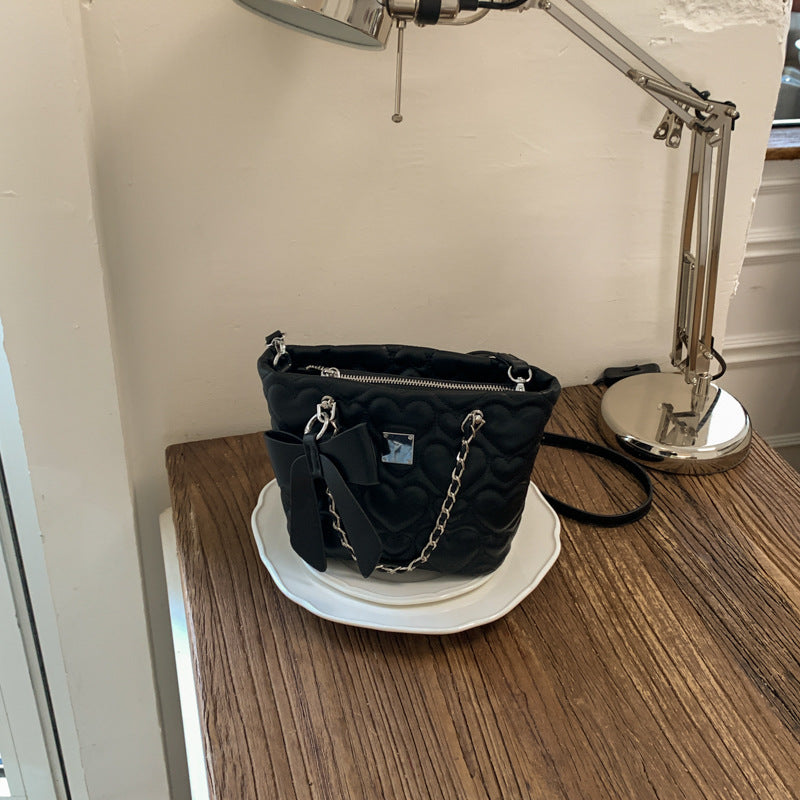 Women's Love Embroidery Thread Chain High Sense Light Luxury Women's Messenger Bag