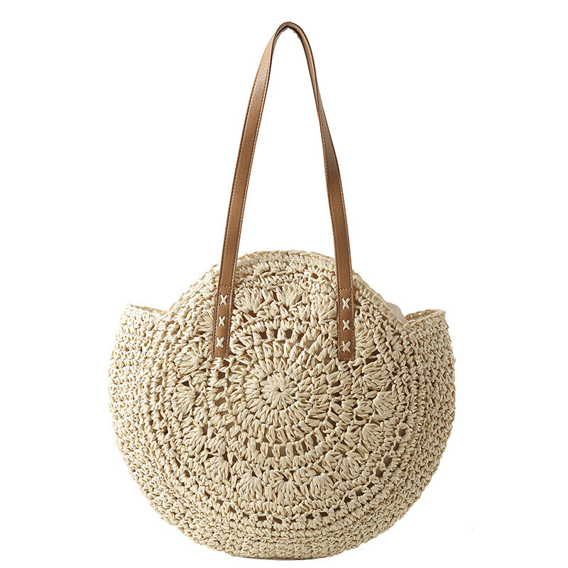 Woven Seaside Vacation Beach Large Capacity Women's Shoulder Bag
