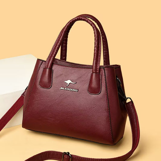Women's Soft Leather Fashion Portable Mom Large Bags
