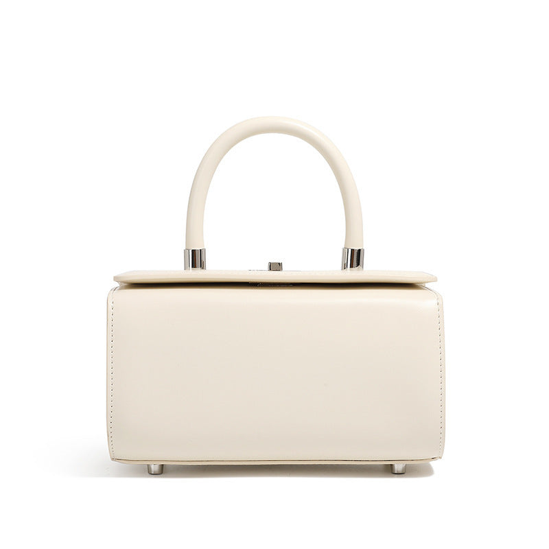 Women's High-grade Cowhide Portable Fashion Simple Doctor Women's Handbag