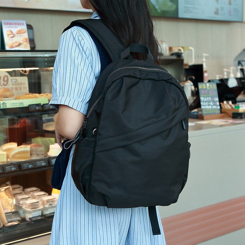 Women's Korean Style Fresh Nylon Daily Commuter Large Capacity Women's Backpack