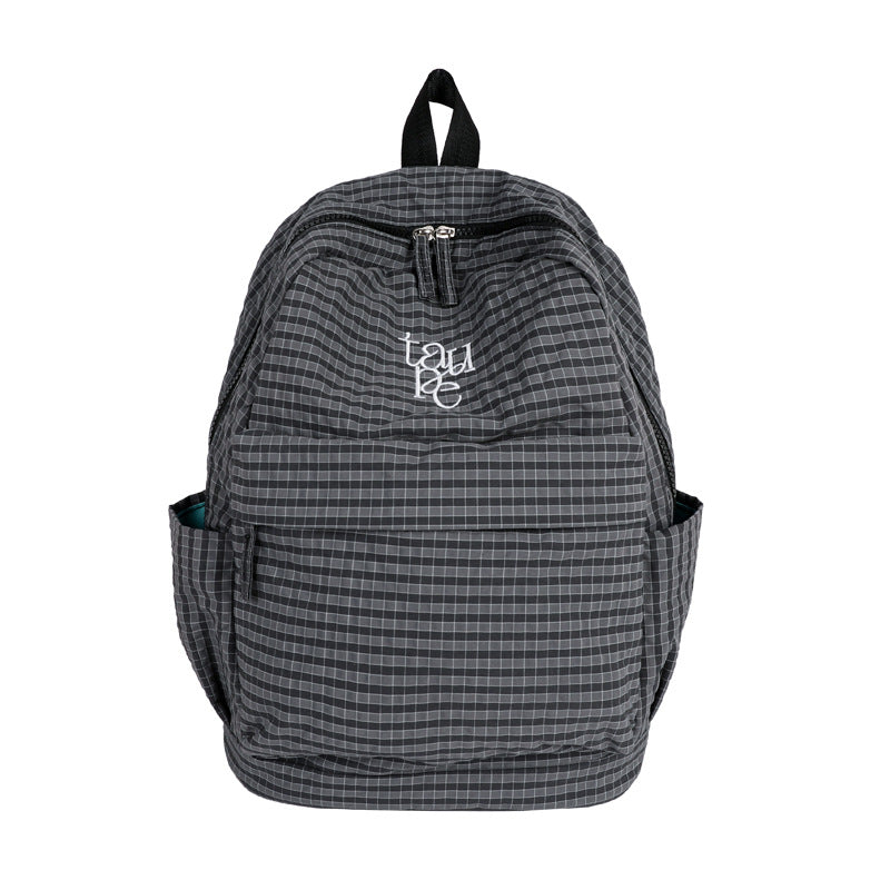 Spring Style High Large Capacity Fashion Plaid Backpacks