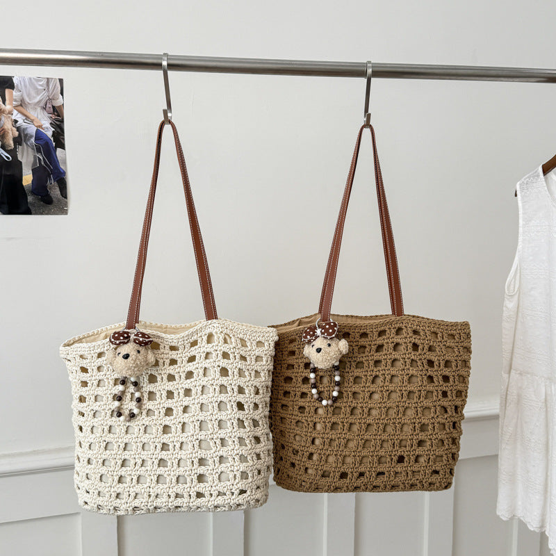 Large Capacity Woven Fashion Seaside Holiday Tote Bag