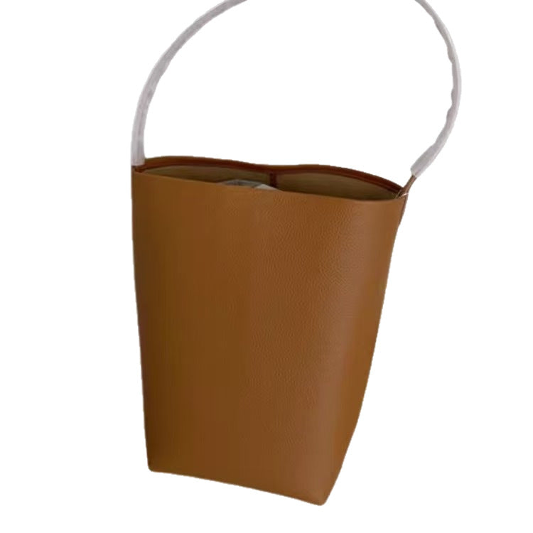 Style Simple Portable Underarm Leather Large Capacity High Sense Shoulder Bags