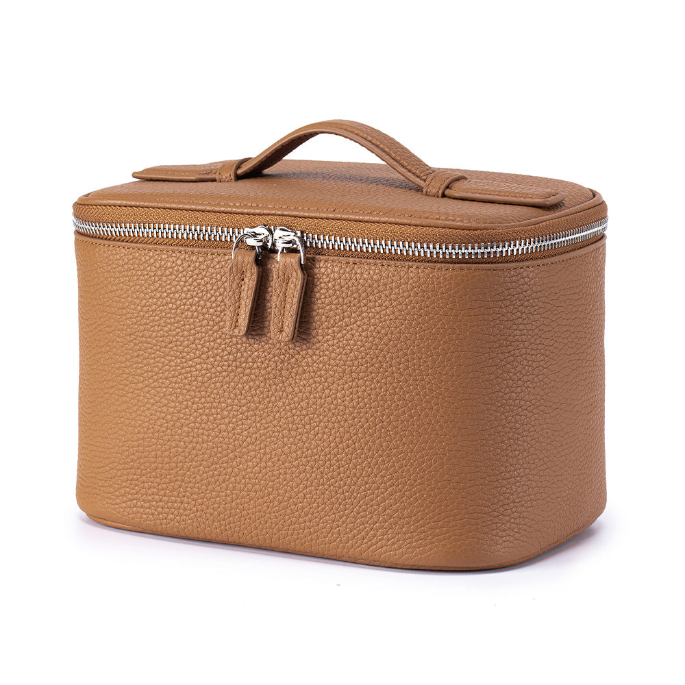Top Layer Cowhide Large Capacity Partition Storage Female Portable Waterproof Bags