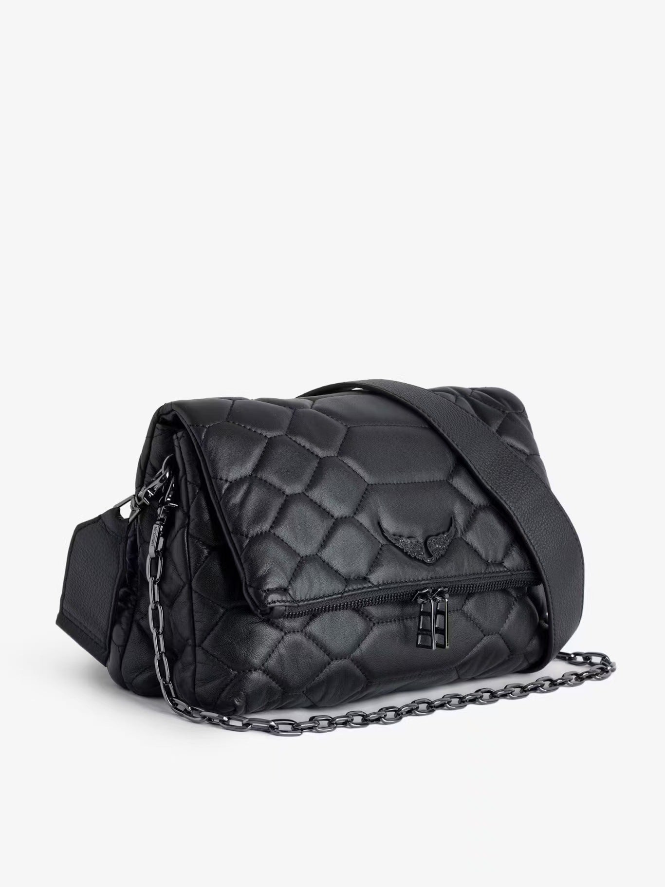 Women's French Fashion Diamond Wings Chain Envelope Shoulder Bags