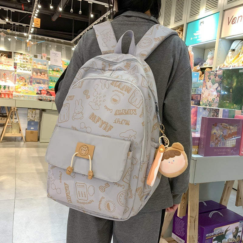 Large Capacity Early High Mori Style Fresh Leisure Backpack