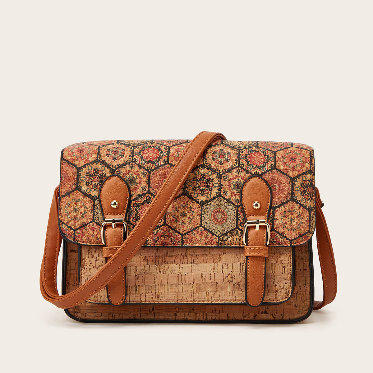Women's Large Capacity Printed Retro Ethnic Style Women's Messenger Bag