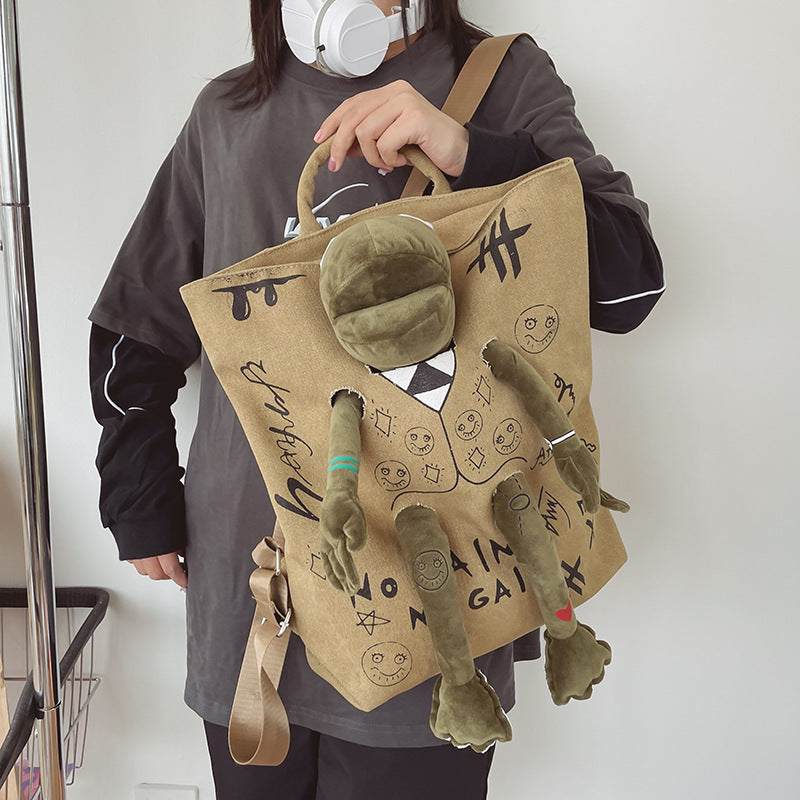 Korean Style Fresh Early High College Big Backpacks