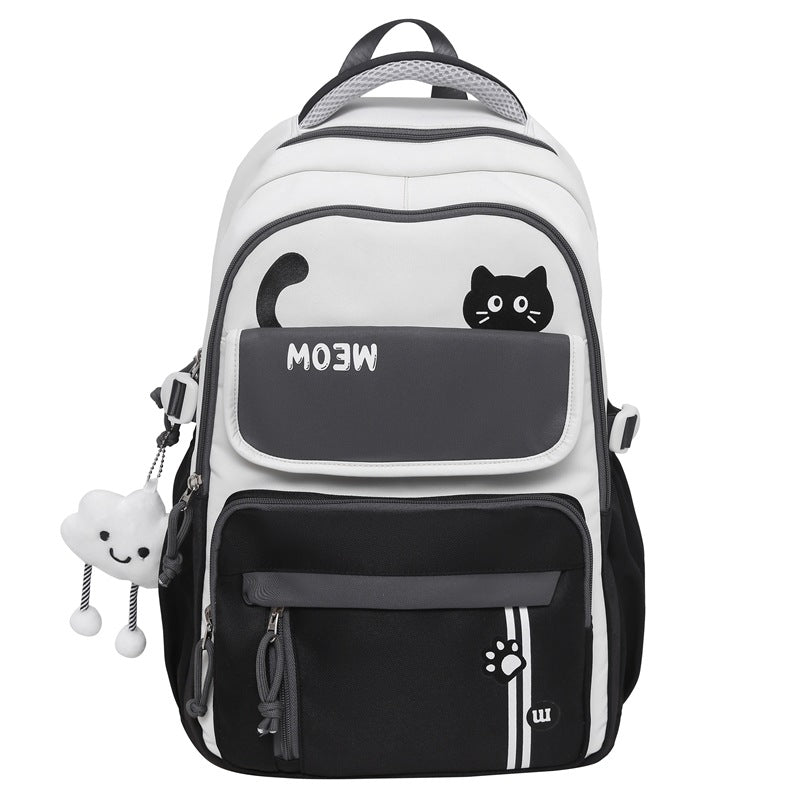 Women's Good-looking Simple Korean Versatile Cute Large Backpacks