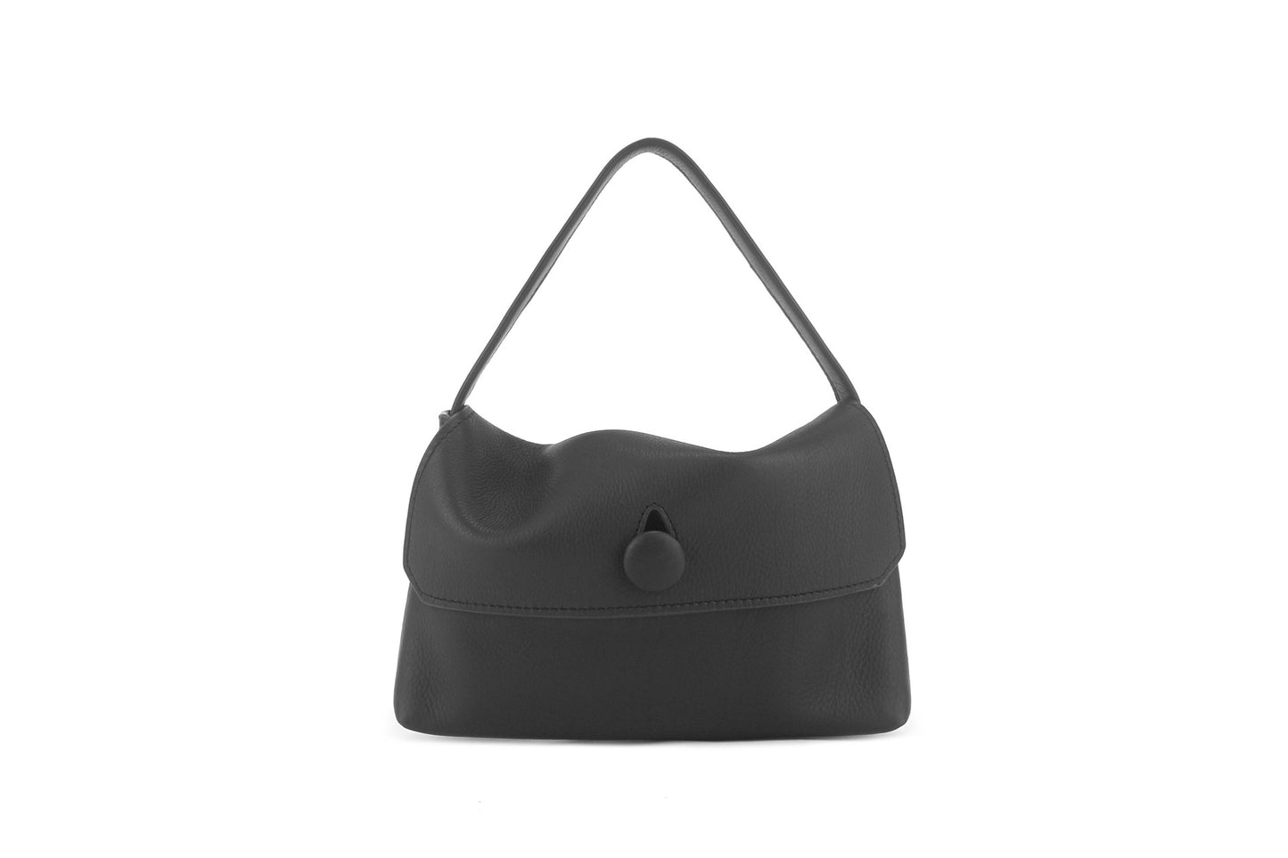 Sheepskin Cashmere Suede Button Minimalist Simple Women's Handbag