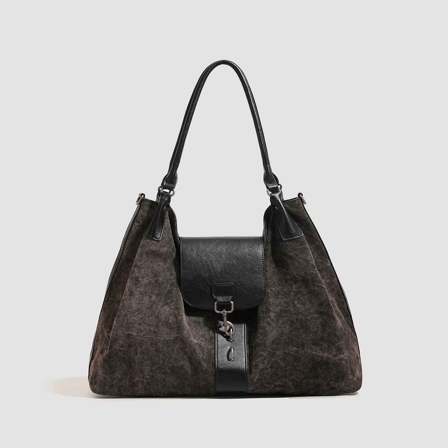 Large Capacity Distressed Canvas Stylish Lightweight Tote Bags