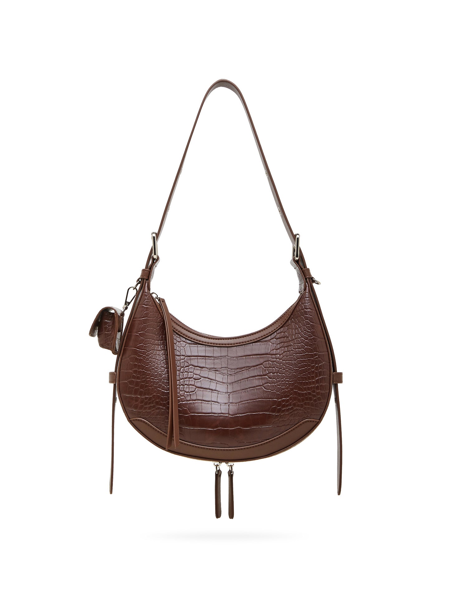 Trendy Korean Style Summer Underarm Moon Solid Color Elegant Bags
