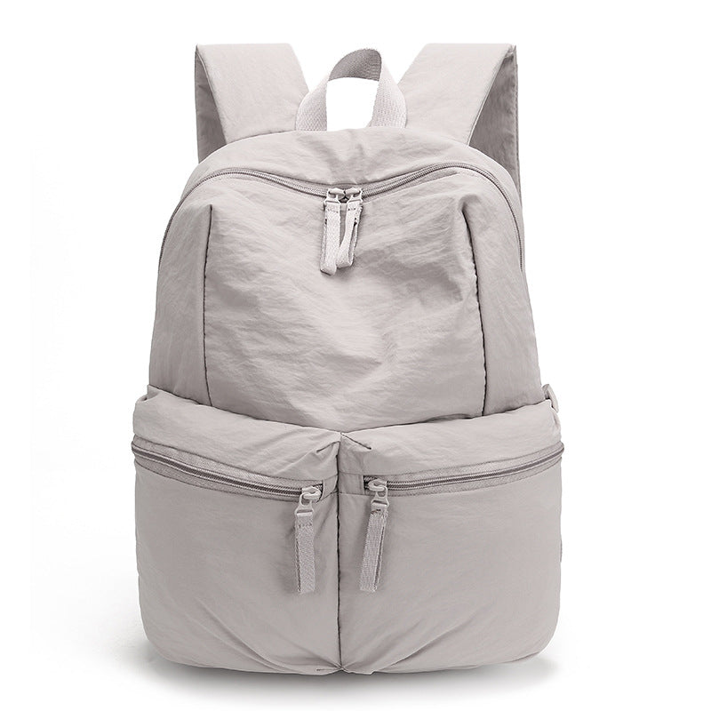 Women's Simple College Nylon Cloth Outing For Leisure Backpack