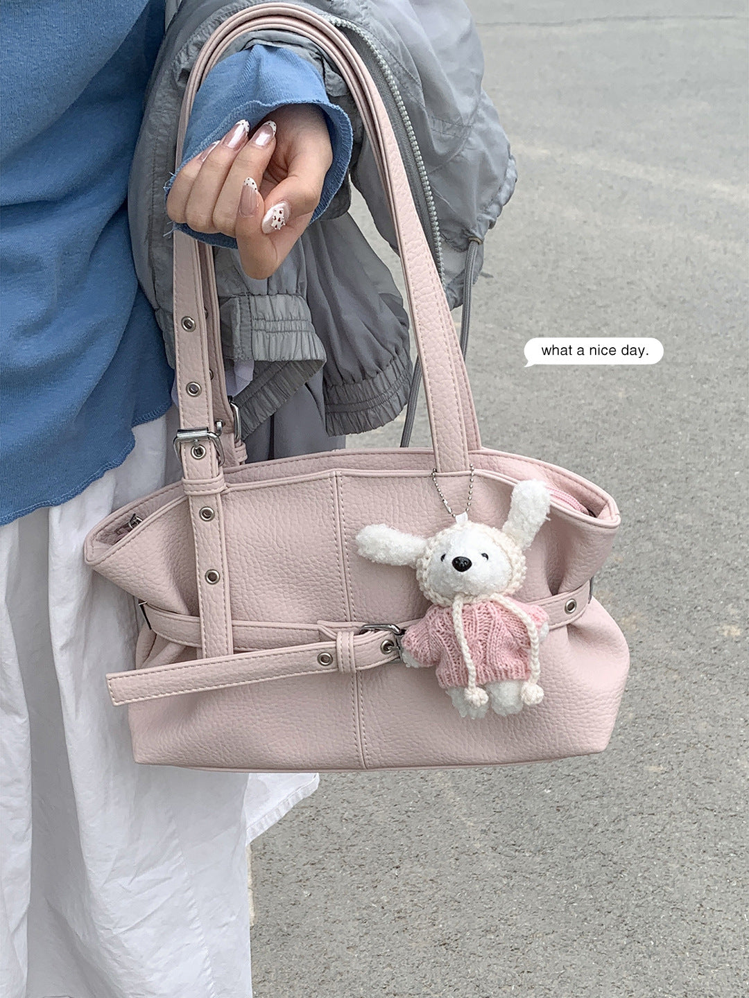Fashion Women's Korean Underarm Commuter Simple Tote Bag