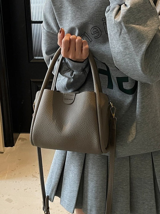 Women's Lychee Pattern Korean Live Broadcast High-grade Bucket Bag