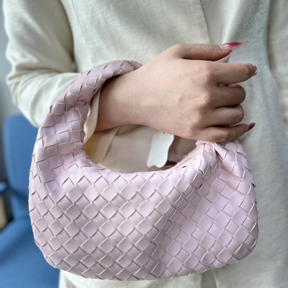 Women's Woven Popular Horn Knotted Portable Underarm Bags