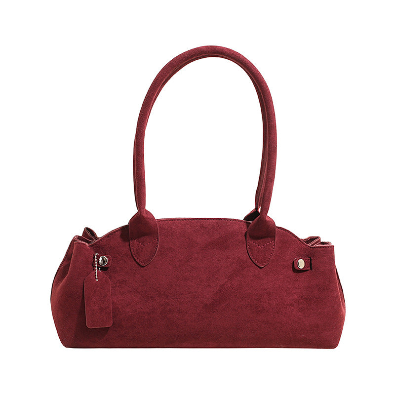 Women's Retro Suede For Light Luxury Minority High-grade Daily Women's Shoulder Bag