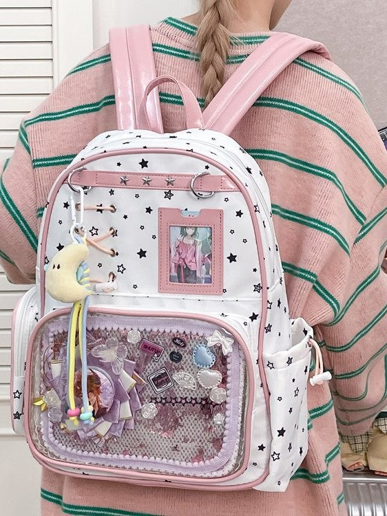 Korean Cartoon Cute Female Two-dimensional Bar Ji Leisure Backpack