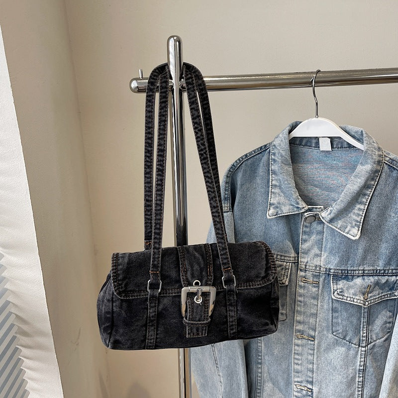 Women's Denim Hand Carrying Boston Autumn High-grade Bags