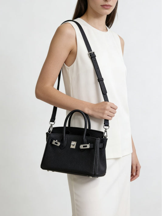 Women's First Layer Cowhide Sier Large Capacity Women's Handbag
