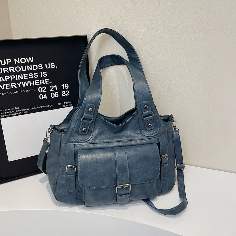 Women's Retro Simple Portable Design Commuting Women's Shoulder Bag