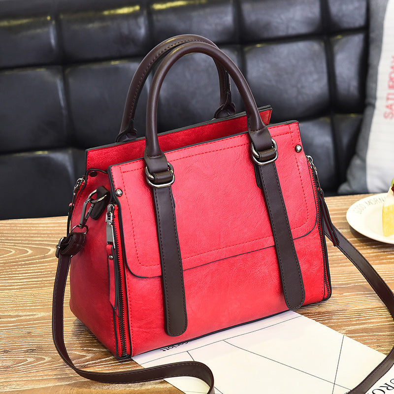 Korean Style Retro Large Capacity Fashionable Women's Shoulder Bag
