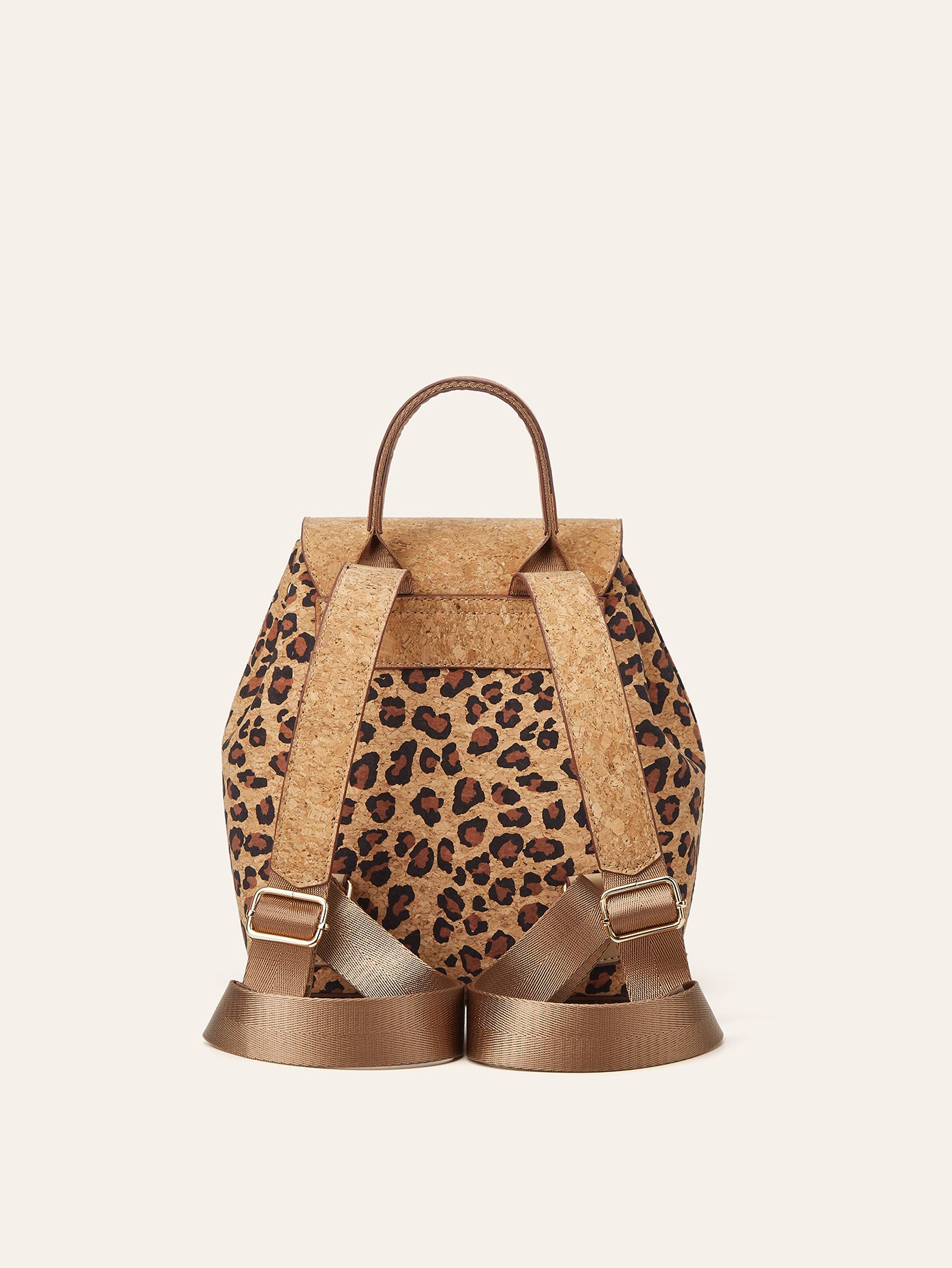 Women's Bark Leopard Print Large Capacity Retro Ethnic Style Women's Backpack
