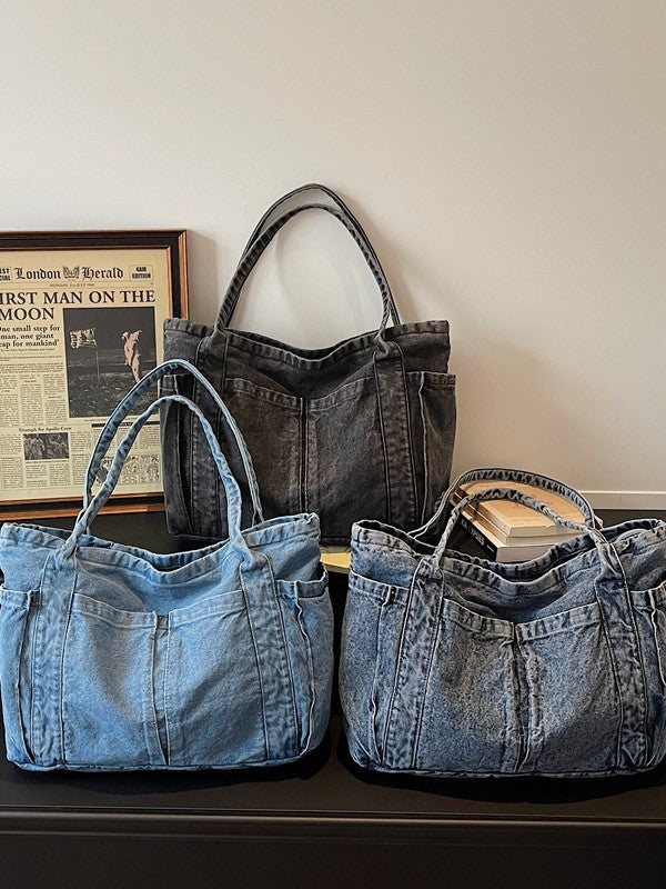 Large Capacity Retro Easy Matching Commuter Western Tote Bag