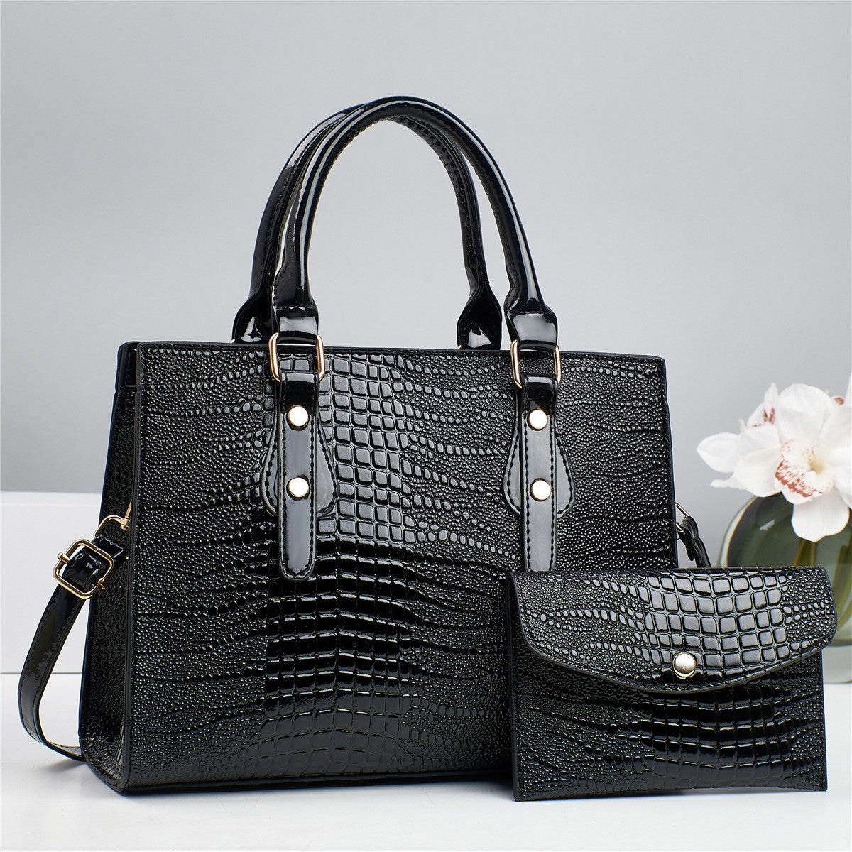 Women's Elegant Large Capacity Fashion Two-piece Set Women's Handbag
