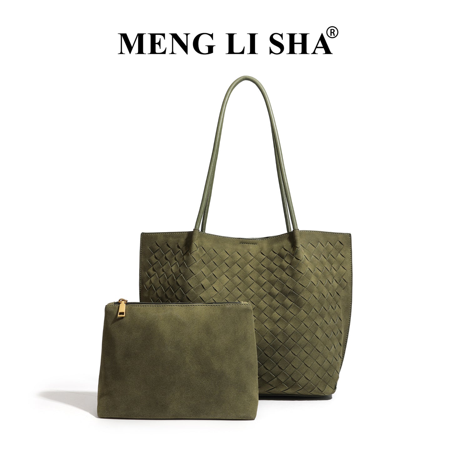 Fashion Unique High-grade Suede Woven Portable Tote Bags