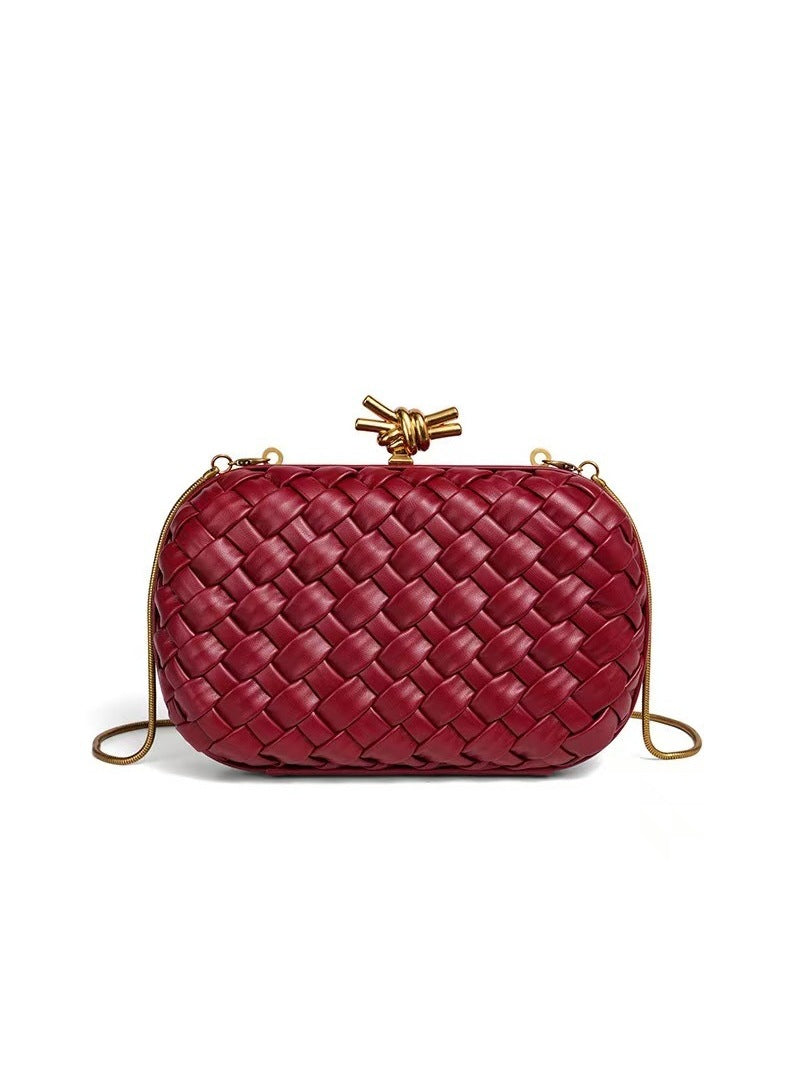 Woven Chain Fashion For Dinner Clutch Women's Shoulder Bag