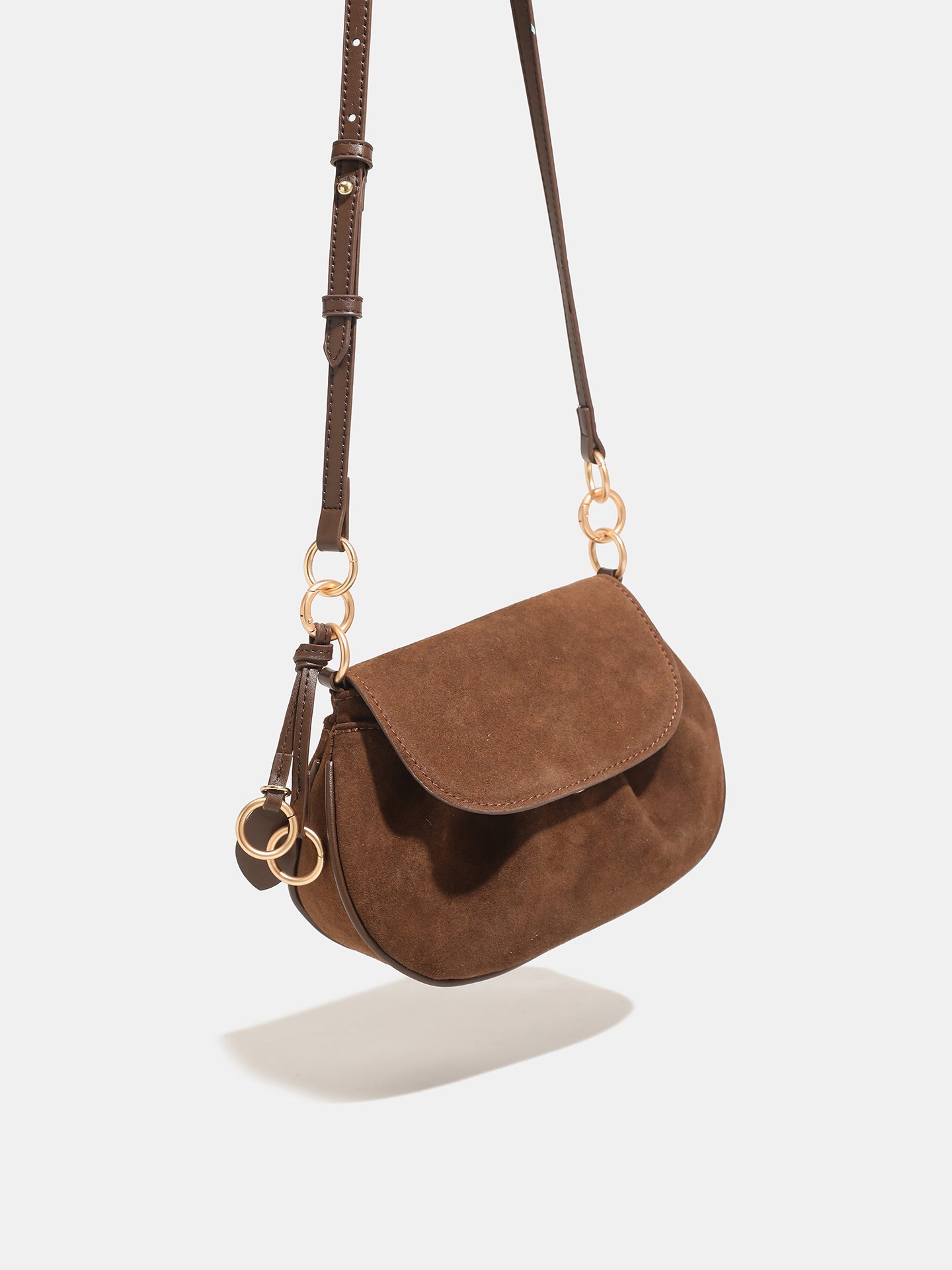 Charming Women's Retro Flip High-grade Suede Handbags