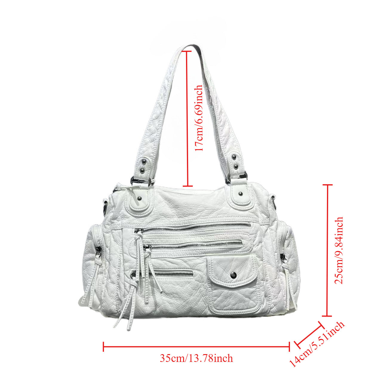 Women's Fashion Retro Hot Washed Old Tote Bag
