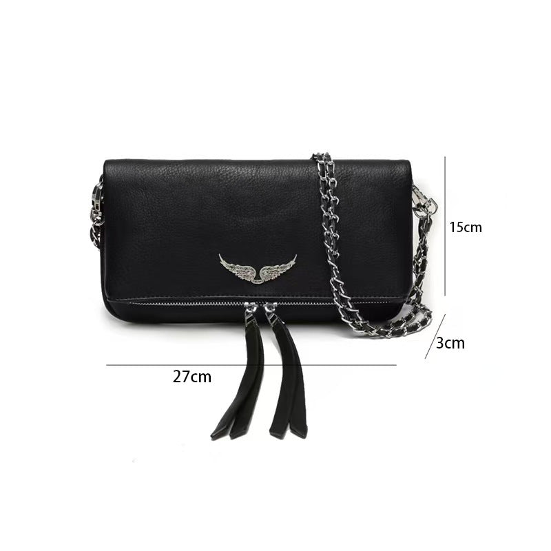 Women's Fashion Black Vintage Luxury Design Women's Messenger Bag