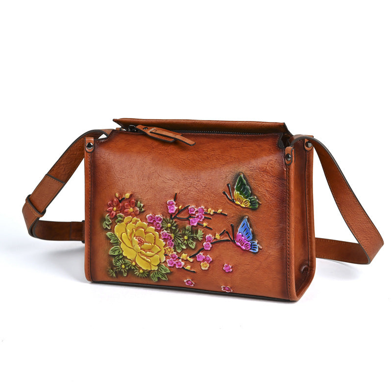 Women's Ethnic Style National Retro First Layer Shoulder Bags