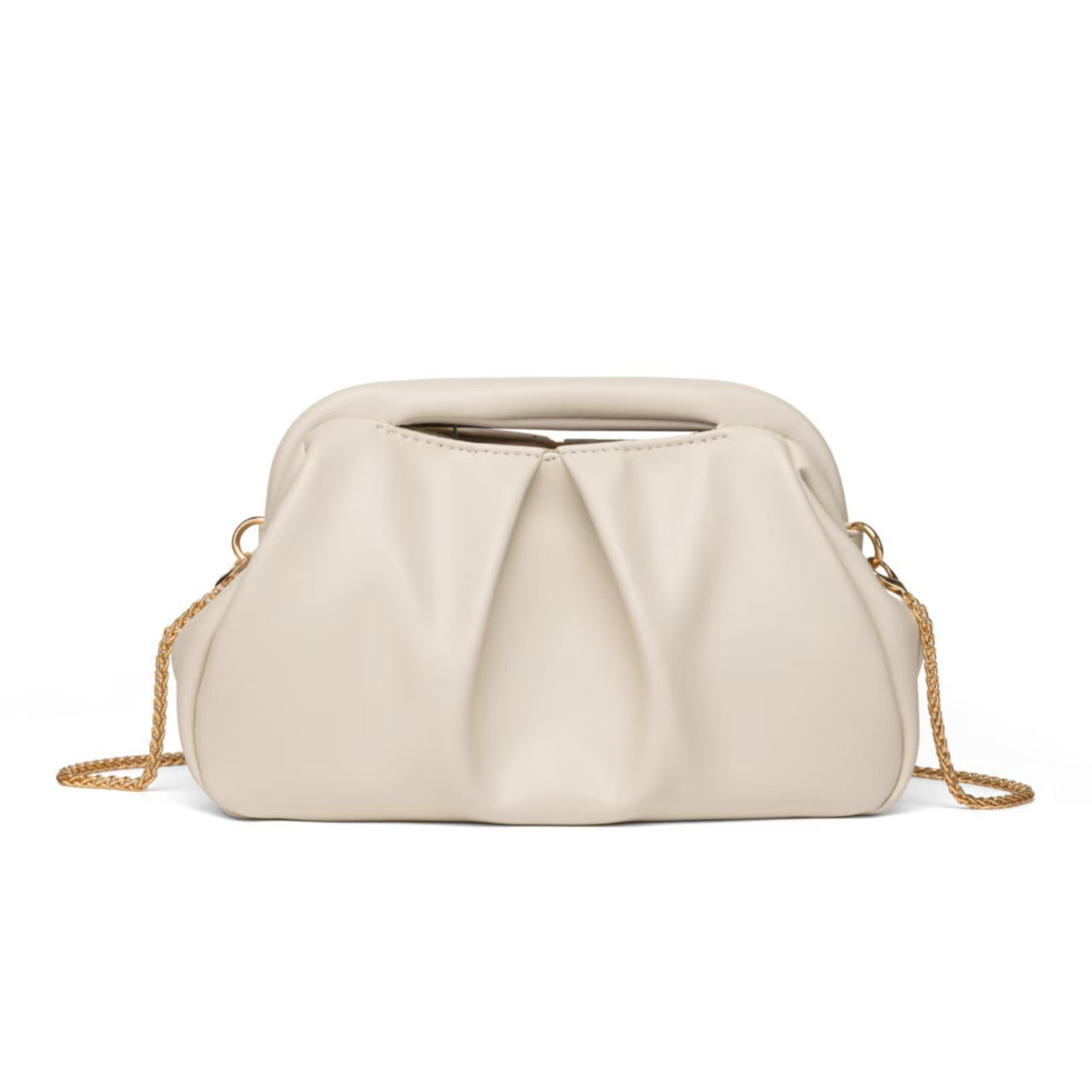 Women's Design Golden Cloud Pleated Chain Underarm Women's Shoulder Bag